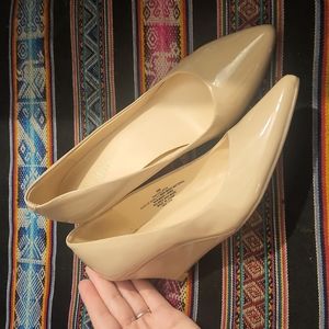 Nine West Nude Wedges
